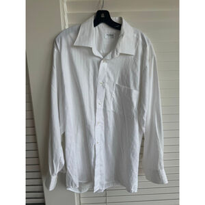 Piccioni Studio White Striped Dress Shirt 17.5